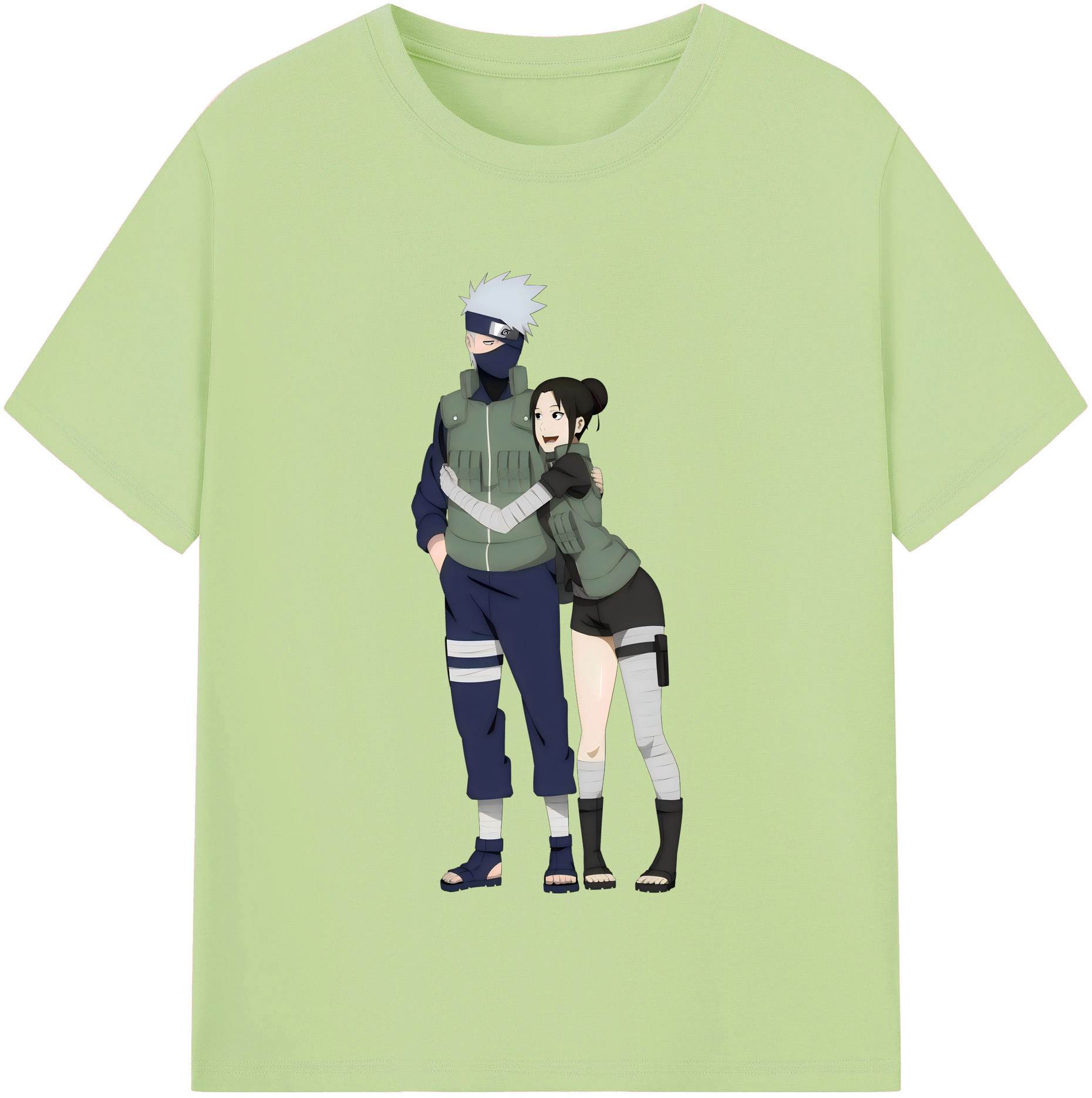 （画像用） NARUTO -ナルト- はたけ カカシ Hatake Kakashi 綿100％半袖Tシャツ（フロントプリント）